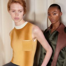 a photo showing models wearing JW Anderson's Spring 2025 runway collection